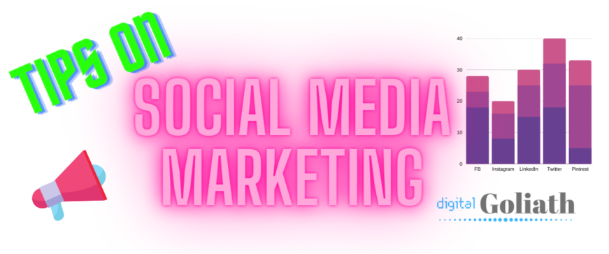 tips on social media marketing graphic